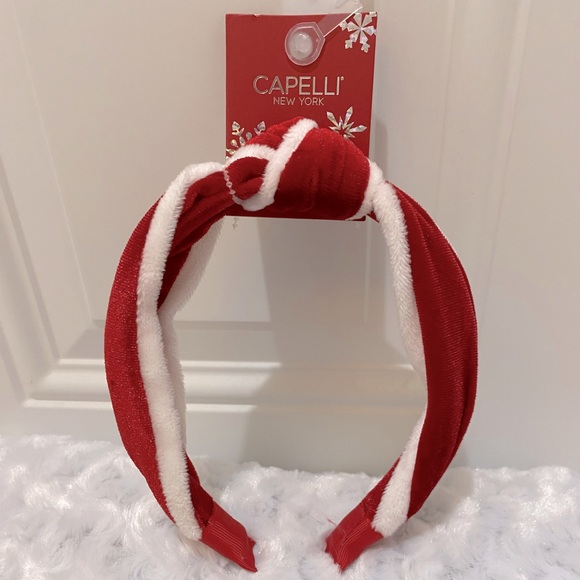 Capelli of New York Accessories - 🎄🎄Capelli Ladies Christmas/Holiday Red & White Knotted Headband